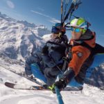 Parapente en hiver à Valmeinier