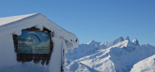 Sommet Valmeinier en hiver