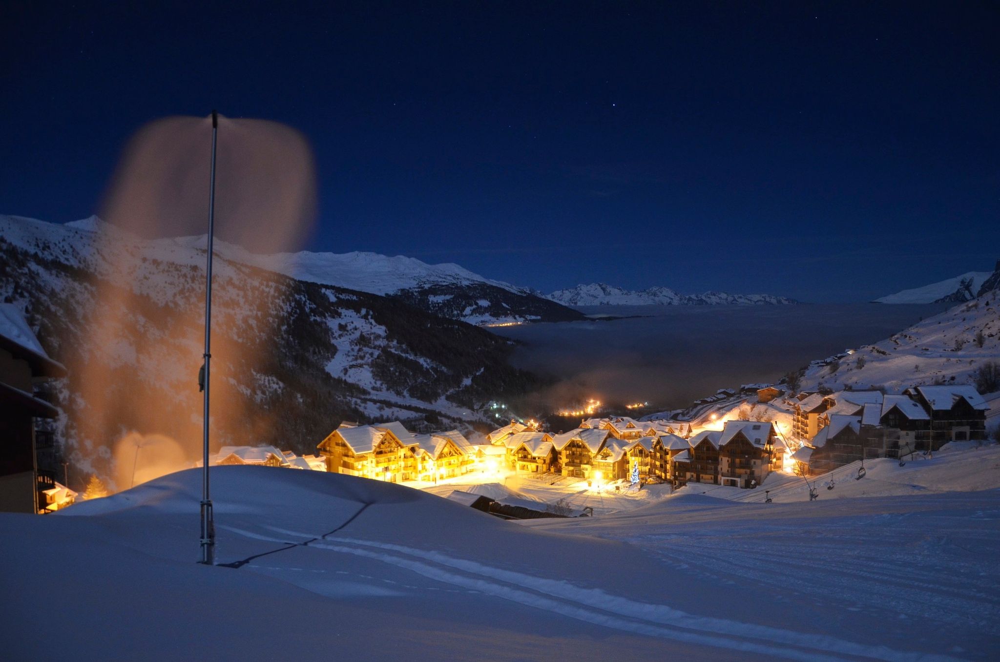 Ouverture saison 2021-2022 à Valmeinier de nuit