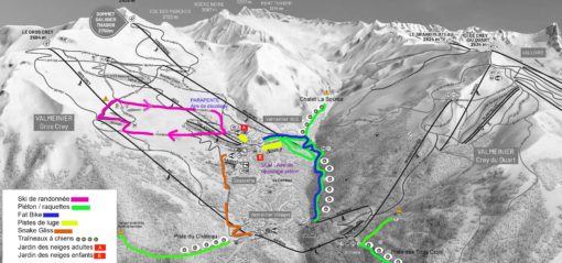 Plan des activités Valmeinier