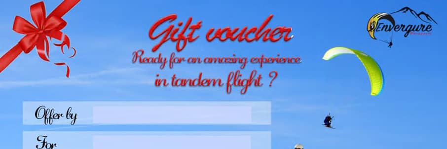 gift voucher paragliding baptism