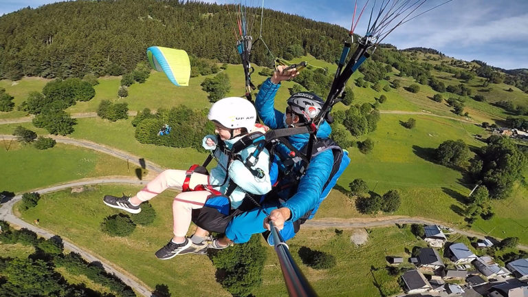 Vol en parapente en duo