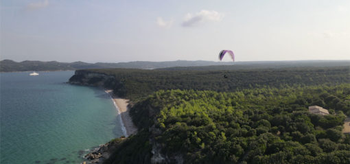 Paragliding south Corsica