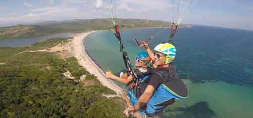 Voler en parapente en corse