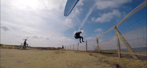 Paragliding in balance