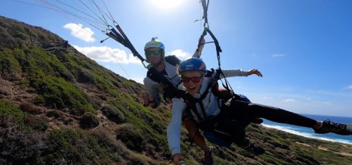 Décollage Sardaigne en parapente