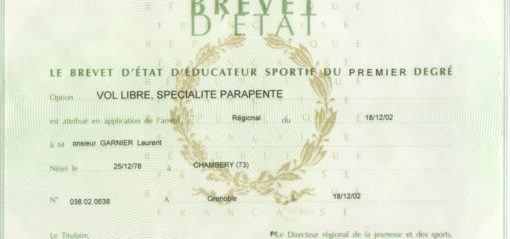 Brevet d'état vol libre